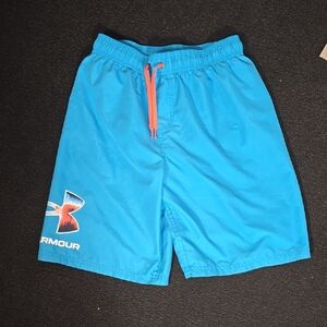 Under Armour Kids Swim Trunks - Blue and Red